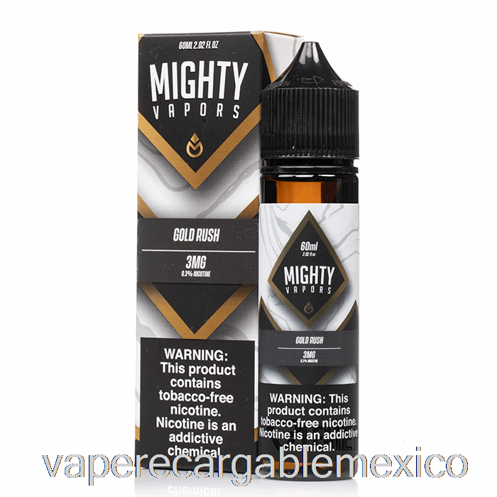 Vape Recargable Gold Rush - Vapores Poderosos - 60ml 3mg